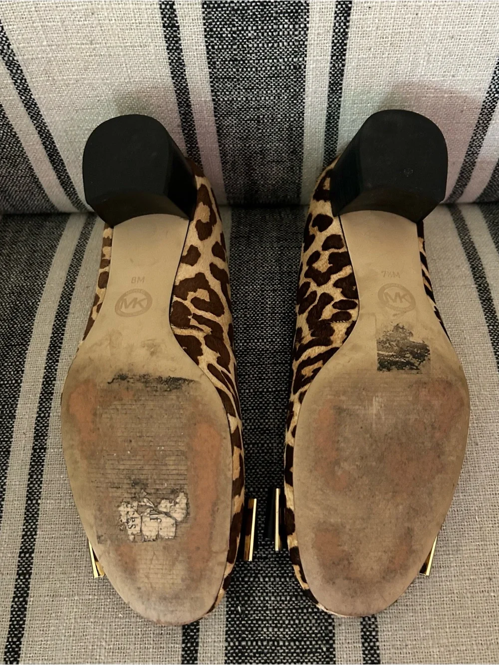 Michael Kors Leopard Print Heels with Black Bow